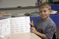 Boy with book